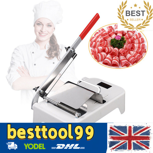 Manual frozen meat - meat, slicer