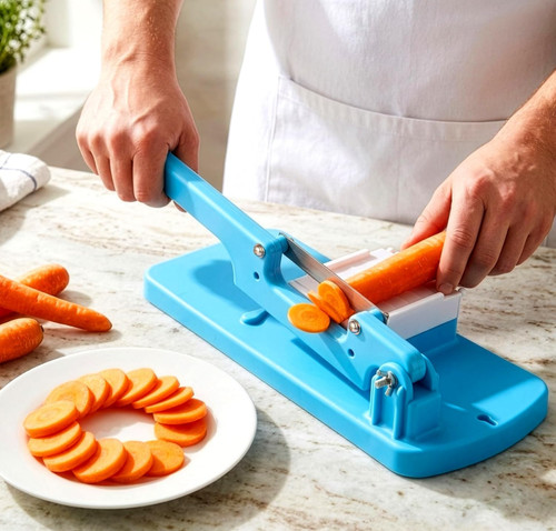 Manual food slicer lever - food,